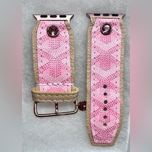 Spark*l Upcycled GOYARD without logo Apple Watch band 38/40/41 adapter size
